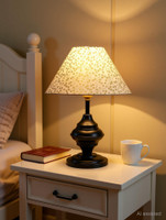 foziq Designer Table Lamp(35.5 cm, Gold)