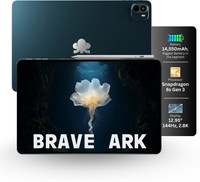 Brave Ark 12 GB RAM 256 GB ROM 12.95 inch with Wi-Fi Only Snapdragon 8s Gen 3 Tablet (Galactic Blue) Flipkart Deal