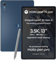 MOTOROLA Pad 70 Pro In box Moto active sylus 8 GB RAM 128 GB ROM 13 inch with Wi-Fi Only Gaming Tablet (PANTONE Titan) Flipkart Deal