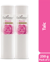 Enchanteur Romantic Perfumed Talcum Powder with Floral Fragrance for Women(2 x 250 g)