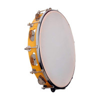 Lootnixx 30 cm With Head Tambourine(Metal)