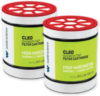 Water Science CLEO Tap and Shower Filter for Hard Water Replacement Cartridge Combo Pack of 2 Tap Mount Water Filter