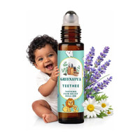 Greenatva Baby Teething Relief Roll On 10ml, Roman Chamomile, Lavender Essential Oil Blend Teether(Multicolor)