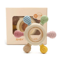 MSNB Baby Teething Toys || Silicone Baby Teether || BPA Free Silicone Rudder Teether(Multicolor)