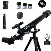 Pie Matrix Phoenix 60700 Telescope 175x Zoom, Alt-Az Mount, View Moon & Planets Refracting Telescope(Manual Tracking)