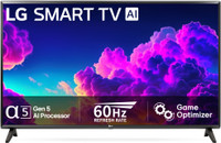 LG 80 cm (32 inch) HD Ready LED Smart WebOS TV with Alpha5 Gen5 AI Processor | Magic Remote(32LQ576BPSA)
