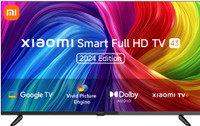 Mi by Xiaomi A Series 108 cm (43 inch) Full HD LED Smart Google TV 2024 Edition with 200+ Free Channels | Dolby Audio | DTS : HD | DTS Virtual : X | Vivid Picture Engine| Dual Band Wi-Fi| Bluetooth 5.0