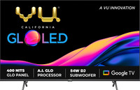 Vu GloLED 108 cm (43 inch) Ultra HD (4K) LED Smart Google TV with DJ Subwoofer 84W(43GloLED)