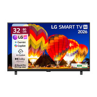 LG AI LB65 80 cm (32 inch) Full HD LED Smart WebOS TV 2026 Edition with Dolby Atmos, AI Magic Motion Remote, Multi AI (Google Gemini & MS Copilot), with Alpha5 AI Processor Gen9, HDR10 Pro, AI Sound Pro (Virtual 9.1.2 Up-mix), 5 YearsOS upgrade, Secured by LG Shield, LG Channels(32LB655BPLA)