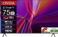 ONIDA 189 cm (75 inch) Ultra HD (4K) LED Smart Google TV(75UIG-R)