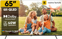 realme TechLife 164 cm (65 inch) QLED Ultra HD (4K) Smart Google TV 2025 Edition(65UHDGQRDDVQ)
