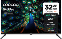 Coocaa S4U Pro 80 cm (32 inch) HD Ready LED Smart Coolita TV 2025 Edition with Free Hostar Subscription | HD Ready LED Smart Coolita TV with Dolby Audio | 20W Speaker Output | Narrow Frame Design | Eye Care Technology | 300+ Live Channels(32S4U Pro)