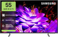 Samsung Vision AI 138 cm (55 inch) QLED Ultra HD (4K) Smart One UI Tizen TV 2025 Edition with 100% Color Volume with Quantum Dot | Real QLED with Quantum Dot Sheet | Quantum HDR | PANTONE Validated | 4K Upscaling | Samsung Knox Security | 100+ Free Channels(QA55QEF1AULXL)
