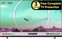 SENS 80 cm (32 inch) HD Ready LED Smart Android TV with Dolby Audio & Google Assistant(SENS32WASHD)