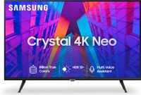 Samsung Crystal 4K Neo Series 108 cm (43 inch) Ultra HD (4K) LED Smart Tizen TV with Voice Search(UA43AUE65AKXXL)