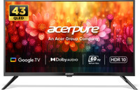 acerpure by Acer Elevate Tv 108 cm (43 inch) QLED Ultra HD (4K) Smart Google TV with Bezel-Less | Google OS | VRR | ALLM | Dolby ATMOS(AP43UG51QEVTD)