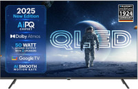 Blaupunkt Quantum Dot 108 cm (43 inch) QLED Ultra HD (4K) Smart Google TV 2025 Edition with |50 Watts Sound Output | 2 Speakers | 400 Nits Brightness | AI PQ Chipset | AI Smooth Motion Rate | HDR 10 with WCG | Google Assistant(43QC7005)
