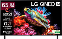 LG AI TV QNED 8AA 164 cm (65 inch) Ultra HD (4K) QNED Smart WebOS TV 2025 Edition with Alpha7 AI Processor 4K Gen8 | Dynamic QNED Color | AI Brightness Control | 4K Expression Enhancer | NEW AI Magic Remote | AI Search with MS Copilot | AI Sound Pro (9.1.2 ch) | Dolby Atmos | Chromecast Built-in(65Q