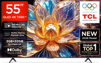 TCL QD-Mini LED Dimming T89D 138.71 cm (55 inch) QLED Ultra HD (4K) Smart Google TV 2026 Edition with TCL Ai HVA Panel Dolby Vision- Atmos, 34W Native Refresh Rate 144Hz, DLG 288Hz MEMC 120 Hz(55T89D)