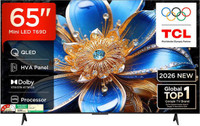 TCL 165.1 cm (65 Inch) QLED Ultra HD (4K) Smart Google TV(65T69D)