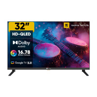 realme TechLife 80 cm (32 inch) QLED HD Ready Smart Google TV(32HDGQRDDAQ)