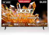 Acer 127 cm (50 inch) QLED Ultra HD (4K) Smart Google TV(AR50QDVGU2875BD)