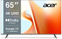 Acer G plus Series 164 CM (65 inch) Ultra HD (4K) LED Smart Google TV with (black) 2024 Model(AR65GT2851UDFL)