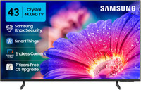 Samsung Crystal 4K Vista 108 cm (43 inch) Ultra HD (4K) LED Smart Tizen TV with 4K Upscaling | HDR 10+ | PurColor | Slim Look | Samsung Knox Security | 100+ Free Channels | Voice Ready with SmartThings App | Universal Gestures(UA43UE81AFULXL)