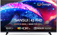 Sansui 109 cm (43 inch) Full HD LED Smart Google TV with Panel HDR10 Audio(JSW43GSFHD)