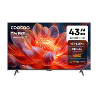 Coocaa Y74 Pro 108 cm (43 inch) QLED Ultra HD (4K) Smart Google TV with Dolby Vision & Dolby Atmos| 120Hz Game Accelerator| ALLM| MEMC| Wide Colour Gamut| 30W Sound| 32 GB Storage(43Y74 Pro)