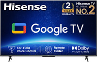 Hisense A6H 189 cm (75 inch) Ultra HD (4K) LED Smart Google TV with Hands Free Voice Control, Dolby Vision and Atmos(75A6H)