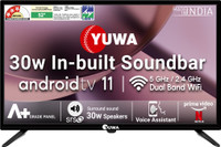 Yuwa 30w In-built Soundbar 80 cm (32 inch) HD Ready LED Smart Android TV 2023 Edition with Voice Assistant | 5000+ Games & Apps and 20+ Content Partners(Y-32S- SB)