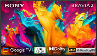 SONY Bravia 2 108 cm (43 inch) Ultra HD (4K) LED Smart Google TV 2024 Edition(K-43S20B)