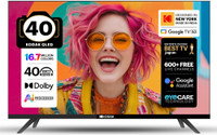 KODAK 100 cm (40 inch) QLED Full HD Smart Google TV 2026 Edition with Google Voice Assistant Remote Control 40 Watt Sound Output Dolby Sound Digital Tuner Eye Care Technology 10000+ Apps & Games Bezel Less Design Chromecast(40ST5040)