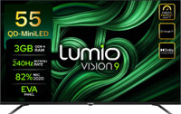 Lumio Vision 9 139 cm (55 inch) Ultra HD (4K) Mini LED Smart Google TV 2026 Edition with 4K 144Hz 1080p 240Hz HDR Dolby Vision + Atmos and 800 Nits Peak Brightness Over 100% Colour India's Fastest Smart TV* with 3GB RAM(EPIC3-ADSI)