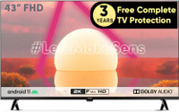 SENS 109 cm (43 inch) Full HD LED Smart Android TV with Dolby Audio & Google Assistant(SENS43WASFHD)