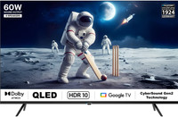 Blaupunkt 139 cm (55 inch) QLED Ultra HD (4K) Smart Google TV with 60W Sound Output HDR 10 | Dolby Atmos | DTS Trusurround | Google Assistant | Dual Band Wi-Fi(55QD7020)