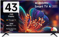 XIAOMI A Series 108 cm (43 inch) Full HD LED Smart Google TV 2025 Edition with 200+ Free Channels | HDR 10 | Dolby Audio | Premium Metal Bezel-less Design | DTS X | DTS Virtual: X | Mi TV(L43MB-AFIN)