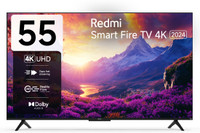REDMI MI 138 cm (55 inch) Ultra HD (4K) LED Smart Fire TV with 12000+ Apps| Alexa Voice Control| AirPlay 2| HDR 10 with HLG| Vivid Picture Engine| 30W with Dolby Audio| DTS: HD| DTS Virtual: X(L55MA-FVIN)