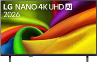 LG 108 cm (43 inch) Ultra HD (4K) NanoCell Smart WebOS TV 2026 Edition with 4K AI UHD TV with a7 AI Processor 4K Gen9, with HDR10 Pro 2026(43NU885BPLA)