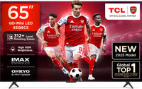 TCL 65Q6CS 164 cm (65 inch) Ultra HD (4K) Mini LED Smart Google TV 2025 Edition with High HDR Brightness | 312+ Dimming Zones | AiPQ Processor | Dolby Vision-Atmos 40 W ONKYO 2.1 Hi-Fi System | IMAX Enhanced(65Q6CS)
