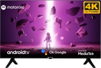 MOTOROLA Envision 109 cm (43 inch) Ultra HD (4K) LED Smart Android TV with Bezel-Less Design, Google Voice Assistant, and Dolby Audio (2023)(43UHDADMXSBE)