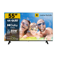realme TechLife 139 cm (55 inch) QLED Ultra HD (4K) Smart WebOS TV(55UHDWQRALLQ) Flipkart Deal