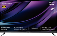 SKYTRON Yes 108 cm (43 inch) Ultra HD (4K) LED Smart Android Based TV with 24W Thunder Speaker Soundbar and Cloud OS TV with Bluetooth & Voice Remote(S43UHSC)
