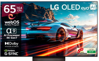LG AI TV OLED evo C4 164 cm (65 inch) OLED Ultra HD (4K) Smart WebOS TV 2025 Edition with Alpha 9 AI Processor 4K Gen7 | AI Picture Pro | Dolby Vision | AI Sound Pro (Virtual 9.1.2ch Up-mix) | Dolby Atmos | 144Hz VRR | 40W Sound Output | Magic Remote| Nvidia G-Sync & AMD Freesync Certified(OLED65C46