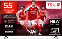 TCL 55Q6CS 139 cm (55 inch) Ultra HD (4K) Mini LED Smart Google TV 2025 Edition with High HDR Brightness | 312+ Dimming Zones | AiPQ Processor | Dolby Vision-Atmos 40 W ONKYO 2.1 Hi-Fi System | IMAX Enhanced(55Q6CS)