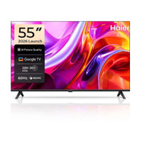 Haier K85 139 cm (55 inch) QLED Ultra HD (4K) Smart Google TV 2026 Edition with Google Tv(H55K85GUX)