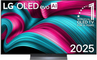 LG LG AI TV OLED evo C5 OLED55C56LA 139 cm (55 inch) OLED Ultra HD (4K) Smart WebOS TV 2025 Edition with Alpha 9 AI Processor 4K Gen8 | AI Picture Pro | Dolby Vision |All-encompassing surround sound with virtual 11.1.2 channels | Dolby Atmos(OLED55C56LA)