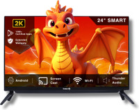 InnoQ Sounbar 60 cm (24 inch) HD Ready LED Smart Android TV with 30W Front Boom Speakers, 1000+ Smart Apps, Mobile Screen Connect, Wifi, Games(24S-SPECTRA/1)