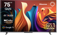 Hisense Q6N 189 cm (75 inch) QLED Ultra HD (4K) Smart Google TV with Dolby Vision Atmos Far Field Voice Control Smooth Motion Rate(75Q6N)